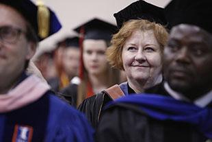 Photo of a woman at graduation.